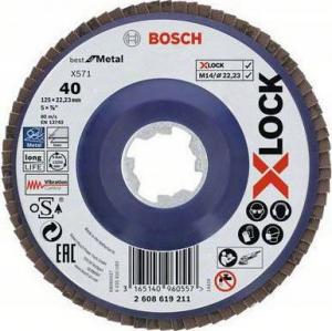 Bosch X-LOCK tarcza ścierna 125mm K40 (2608619209) 1