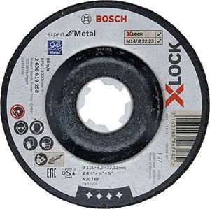 Bosch Bosch roughing X-LOCK Expert for Metal 115mm cranked grinding wheel (115 x 6 x Length 22.23mm) 1