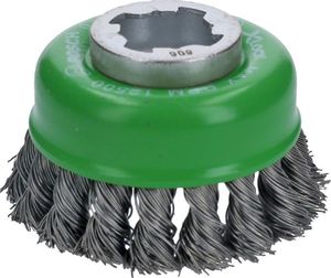 Bosch Bosch X-LOCK cup brush Heavy for Inox 75mm, knotted type (75mm diameter, 0.5 mm wire) 1