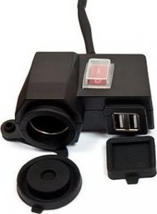 Biketec GNIAZDO USB X2 Z BEZPIECZNIKIEM USB X 2 2