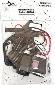 Biketec GNIAZDO USB X2 Z BEZPIECZNIKIEM USB X 2 3