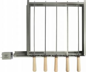 Wiedyska Zestaw do grillowania szaszłyków z napędem elektrycznym 5 szpad (10921) 3