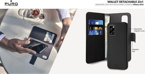 Puro Wallet Detachable do iPhone 11 Pro czarny 2