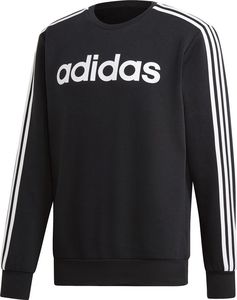 Adidas Bluza męska Essentials 3S Crew Fl czarna r. XL (DQ3084) 1