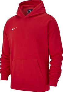 Nike Bluza dziecięca Team Club 19 Fleece Hoodie PO czerwona r. 122 (AJ1544 657) 1