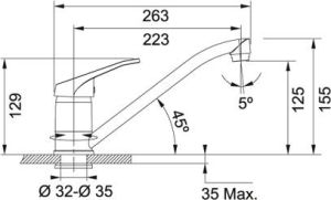 Bateria kuchenna Franke Garo stojąca grafit (115.0275.338) 2