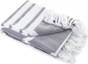 Tuva Home Ręcznik Kąpielowy Bawełniany Hamam Szary 100x180 1