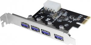 Kontroler LogiLink PCIe 2.0 x1 - 4x USB 3.0 (PC0057) 1