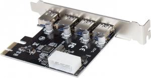Kontroler LogiLink PCIe 2.0 x1 - 4x USB 3.0 (PC0057) 2