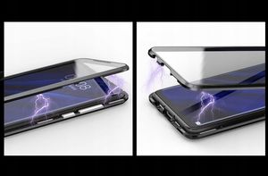 Etui Magnetyczne Front+Back Samsung Galaxy A50 Silver 2