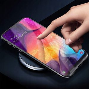 Etui Magnetyczne Front+Back Samsung Galaxy A50 Silver 8