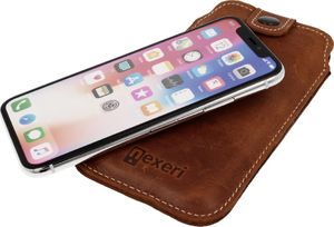 Nexeri Etui Leather Pockert XXL+ GALAXY A70 / A80 / NOTE 9 brązowe 9