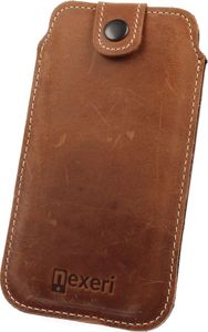Nexeri Etui Leather Pocket XXL GALAXY A10 / IPHONE 8+ PLUS brązowe 2