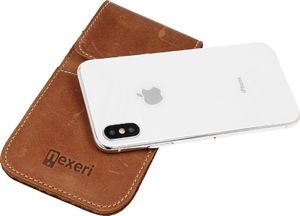 Nexeri Etui Kabura skórzana do paska pionowa otwierana portfel Nexeri Flap Leather SAMSUNG GALAXY A70 / A80 / NOTE 9 brązowe uniwersalny 7