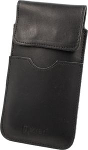 Nexeri Etui Kabura skórzana do paska pionowa otwierana portfel Nexeri Flap Leather SAMSUNG GALAXY A70 / A80 / NOTE 9 czarne uniwersalny 2