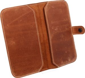 Nexeri Etui Wallet Leather XXL GALAXY A70 brązowe 4