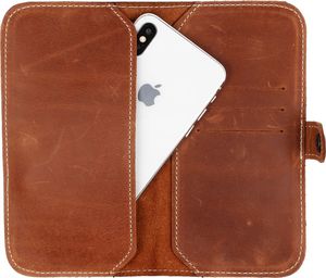 Nexeri Etui Wallet Leather XXL GALAXY A70 brązowe 6