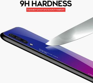 Etui Szklane Glass case Gradient IPHONE 11 PRO czarno-niebieskie uniwersalny 4