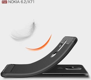 Etui Pancerne Carbon NOKIA 6.2 czarne uniwersalny 2