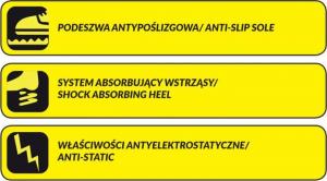 Dedra półbuty zawodowe M3 sport, rozmiar 37, kategoria O1 SRC (BH9M3Z-37) 3