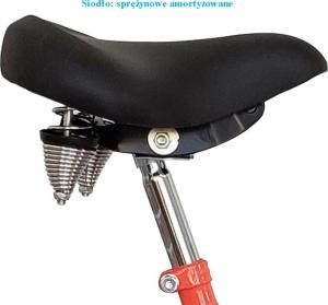 Enero Rower 3-kołowy 24" rehabilitacyjny czerwony 6-biegowy 2