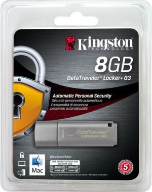 Pendrive Kingston DataTraveler Locker+ G3, 8 GB  (DTLPG3/8GB) 5