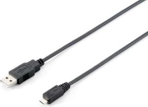 Kabel USB Equip USB-A - microUSB 1 m Czarny (128594) 1