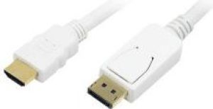 Kabel LogiLink DisplayPort - HDMI 2m biały (CV0055) 1