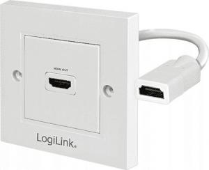 Adapter AV LogiLink HDMI - HDMI biały (AH0014) 1