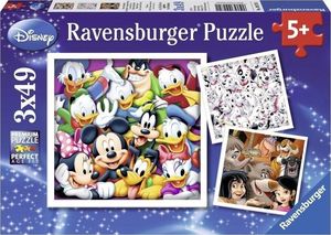 Ravensburger Puzzle 3x49 Klasyczny Disney 1