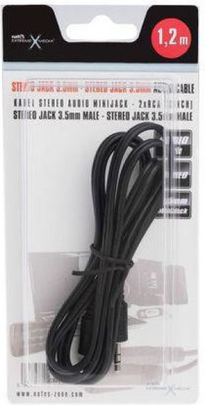 Kabel Natec Jack 3.5mm - Jack 3.5mm 1.2m czarny (NKA-0538) 2