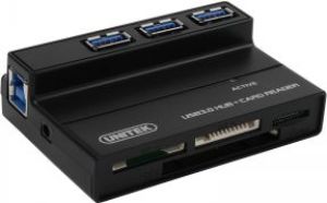 HUB USB Unitek 3x USB 3.0 + Czytnik kart pamięci (Y-3123) 2