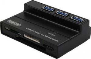 HUB USB Unitek 3x USB 3.0 + Czytnik kart pamięci (Y-3123) 3