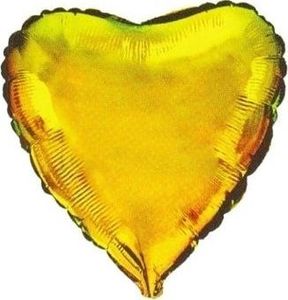 FLX Balon foliowy Serce złote - 47 cm - 1 szt. uniwersalny 1