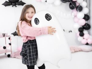 Party Deco Balon foliowy Duch na Halloween - 68 cm - 1 szt. uniwersalny 3