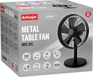 Wentylator Activejet wentylator biurkowy Selected czarny (WBS-30C) 2
