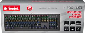 Klawiatura Activejet K-6002 Przewodowa Czarna US (K-6002) 2