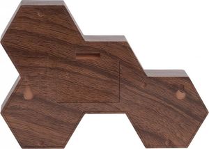 Radiobudzik Karlsson Budzik z wyświetlaczem KARLSSON Six in the Mix KA5805BK (kolor brązowy) 2