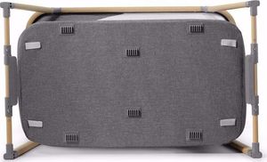 KinderKraft Łóżeczko turystyczne z funkcją kojca SOFI grey 3