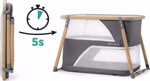 KinderKraft Łóżeczko turystyczne z funkcją kojca SOFI grey 5