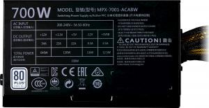 Zasilacz Cooler Master MWE 700 V2 (MPE-7001-ACABW-EU) 3