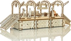 WOODEN CITY Drewniane puzzle 3D Stacja kolejowa 1