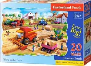 Castorland Puzzle 20 max - Work on the Farm CASTOR 1