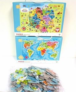 Pierot Puzzle Mapa świata + Mapa Polski 1