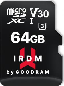 Karta GoodRam IRDM MicroSDXC 64 GB Class 10 UHS-I/U3 V30 (IR-M3AA-0640R12) 1