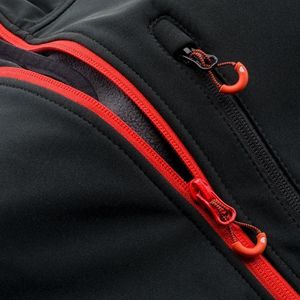 Kurtka męska Elbrus SOFTSHELL IVER BLACK/SPICY ORANGE/ASPHALT XXL 4
