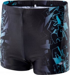 AquaWave KĄPIELÓWKI ATOS JR BLACK SCUBA BLUE LOGO PRINT 140 2