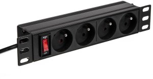 NetRack Listwa zasilająca 10'' 1U 230V/16A 4x typ E (125-10-01) 3