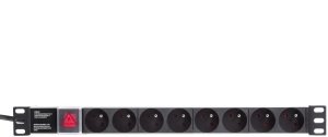 NetRack Listwa zasilająca 19'' 1U 230V/16A 8x typ E (125-19-02) 2