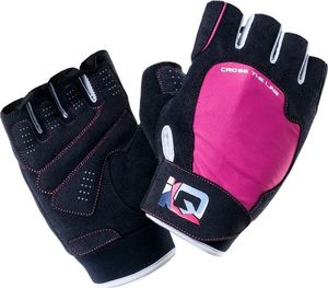 IQ Rękawiczki na siłownię Mill fitness treningowe różowo-czarne 1